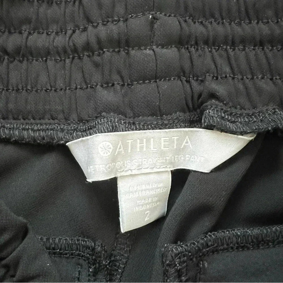 Athleta Metropolis Straight Leg Pant Black Sz 2 - Picture 10 of 12